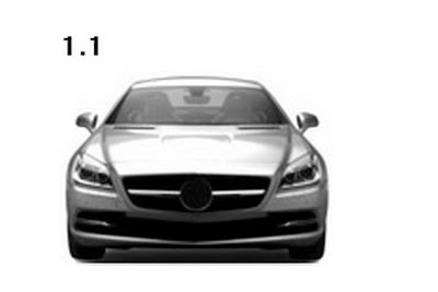 Mercedes SLK 2012 First  patent sketches