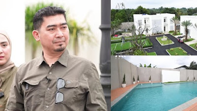 10 Potret Detail Rumah Ustaz Solmed yang Megah Dilengkapi Pom Bensin Pribadi hingga Kolam Renang, Dapur April Jasmine Cute Abis Serba Ungu