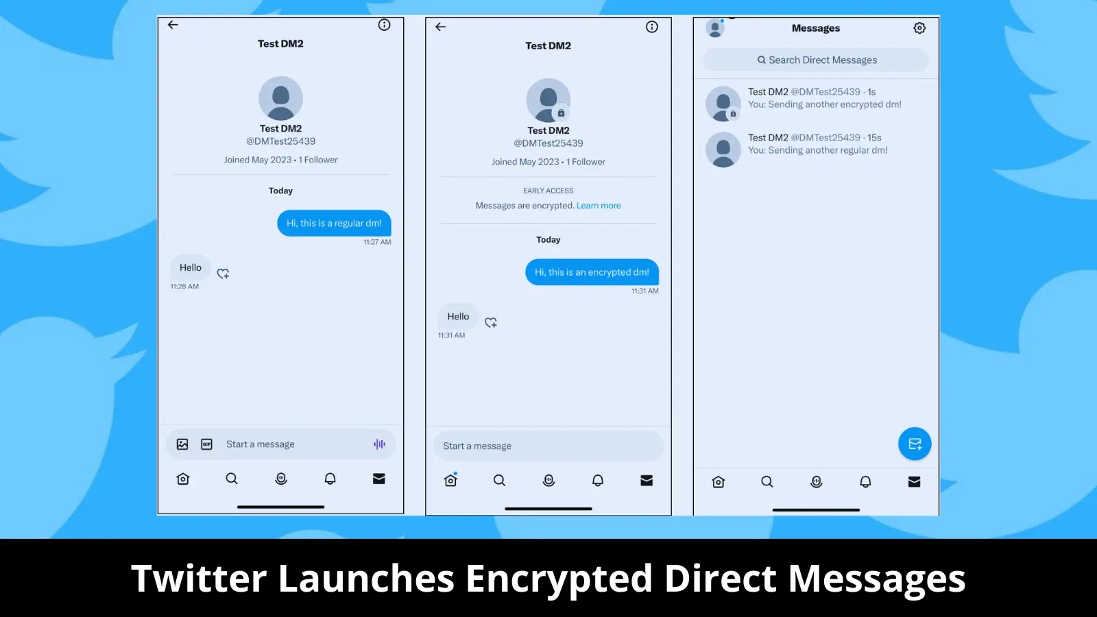 Twitter Encrypted Direct Messages