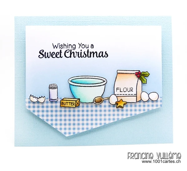 Sunny Studio Stamps: Blissful Baking Christmas Card by Francine Vuillème