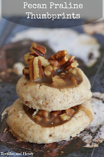 Pecan Praline Thumbprints | Tortillas and Honey