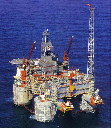 oil rig. rig like the one pictured.