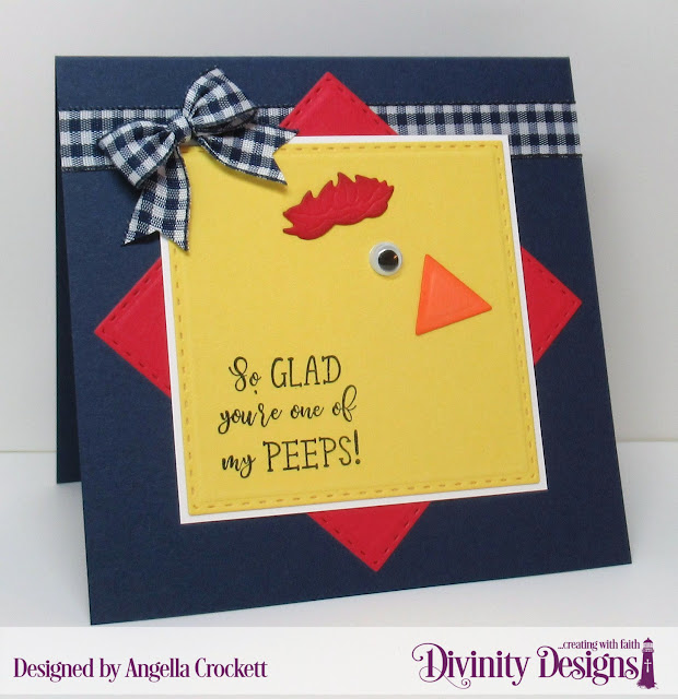 Divinity Designs LLC: Hogs and Kisses, Barn Dies, Double Stitched Squares Dies, Card Designer Angie Crockett