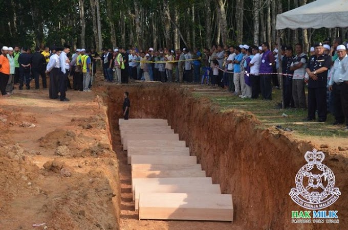 Jenazah Etnik Rohingya Wang Kelian Selamat Dikebumikan Semula