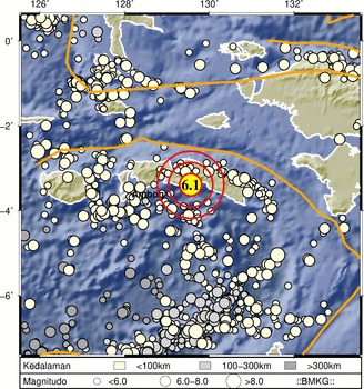 Gempa Susulan Usai Magnitudo 6,1 Guncang Seram, BMKG Minta Warga Waspadai Potensi Tsunami .lelemuku.com.jpg