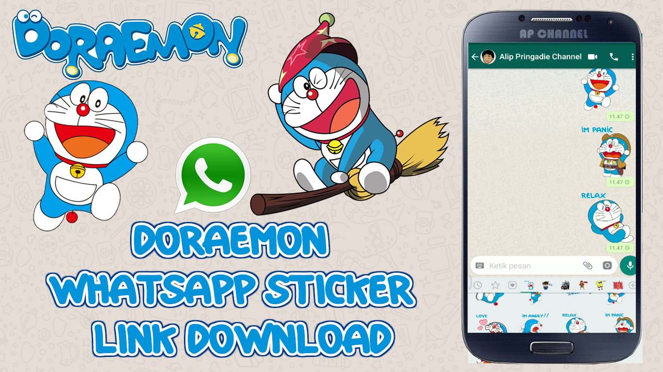 Download Sticker Whatsapp Doraemon
