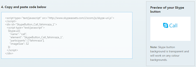 skype contact widget in blogger | 101helper