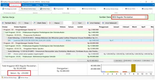 Cara Input RKAS Perubahan Pada Aplikasi ARKAS VERSI 3.0 dan ARKAS VERSI 4.0. (ainamulyana.blogspot.com)