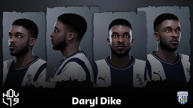 Daryl Dike Face For eFootball PES 2021