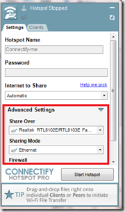 ข้อความ error  cf00b001 ในโปรแกรม Connectify