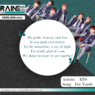 RMLQWeekly Romantic Wordplay From BTS - For Youth.