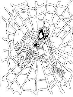 spiderman coloring pages,cartoon spiderman coloring pages