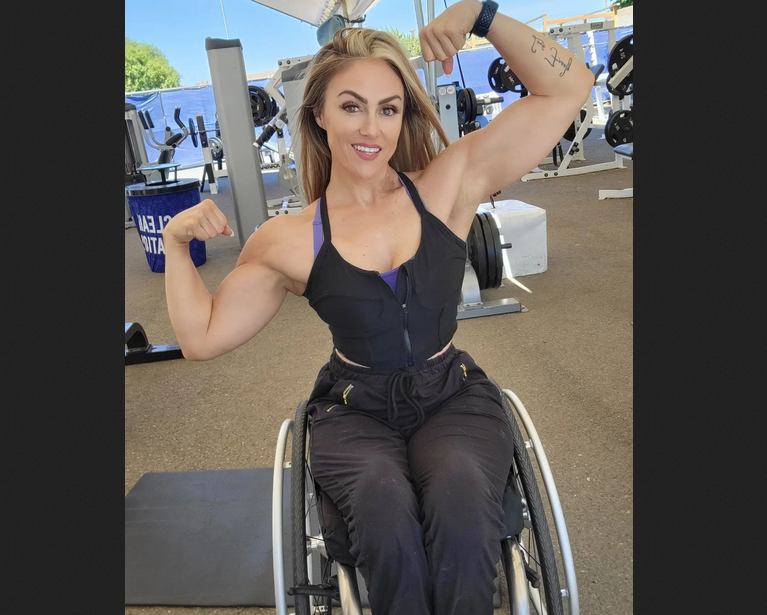 Female bodybuilding with disabilities