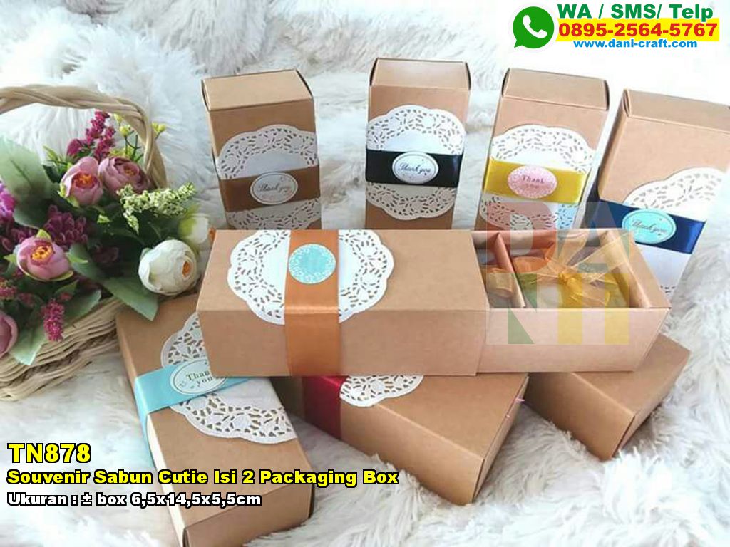  Souvenir Sabun Cutie Isi 2 Packaging Box Souvenir Pernikahan