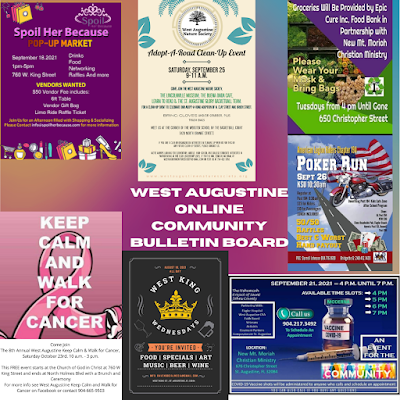 West Augustine Community Events September 2021