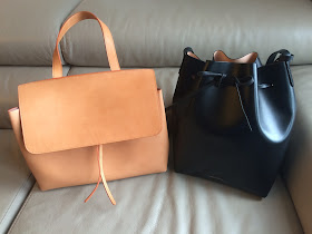 Mansur Gavriel Lady Bag in Cammello/Antico, Mansur Gavriel Bucket Bag in Black/Ballerina