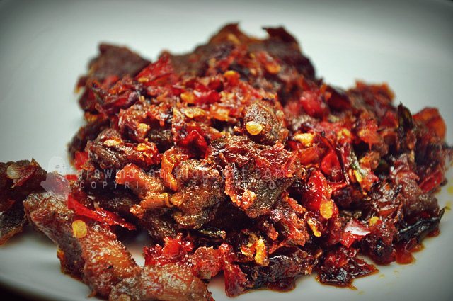 Eat little, sleep sound.: Daging Balado Basah