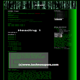 Hacker Template for Blogger