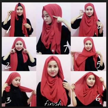 Tutorial Memakai Hijab Pashmina Simpel Mudah Kreasi Terbaru 2017  TUTORIAL STYLE HIJAB