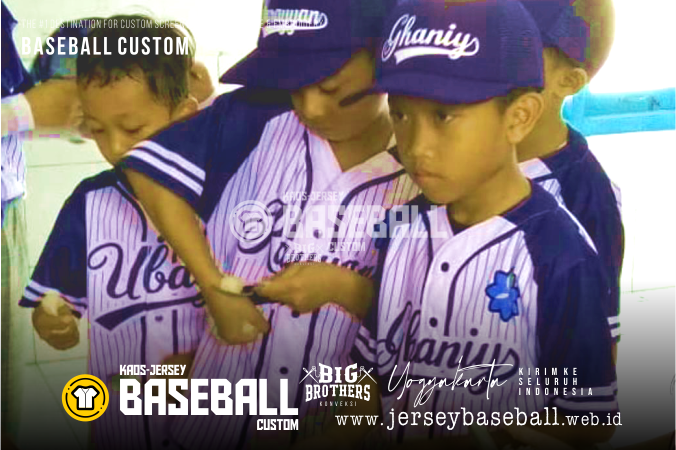 Jersey Baseball Kaos Kelas Sekolah Dasar SD