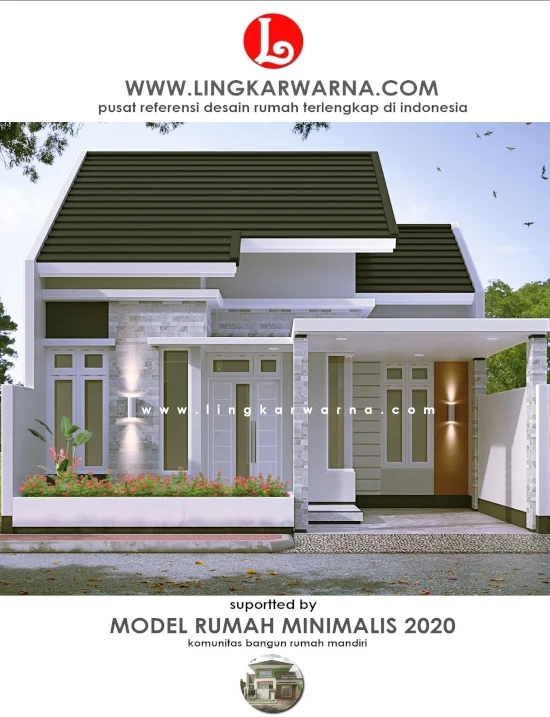 Lingkar Warna 20 Fasad Rumah Minimalis Terbaru Denah