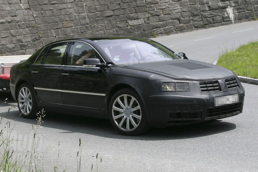 But most new technology is found in the Phaeton where sleek new Volkswagen
