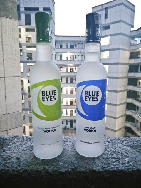 Blue Eyes Vodka: Green Apple (Left) & Pure Grain (Right) | Foddaholix