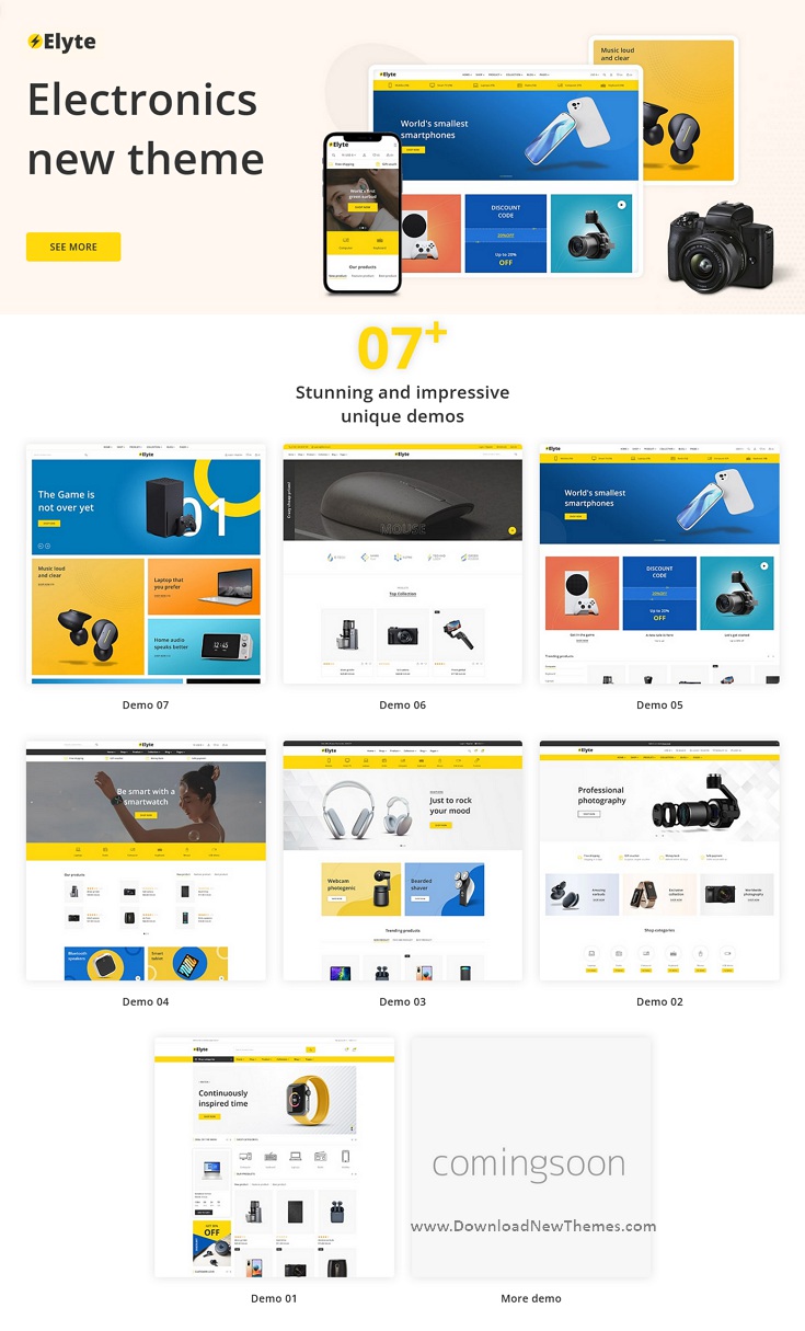 Download Electronics & Gadgets Ecommerce Shopify Theme