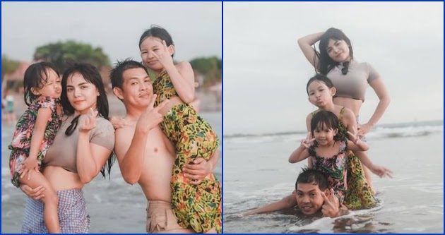 Ko Apex Pamer Potret Gendong Dinar Candy saat Main ke Pantai Bareng Anak-anaknya, Netizen Singgung soal Status Jadi Ibu Sambung