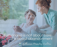 A message to the world. Don’t legalize euthanasia.