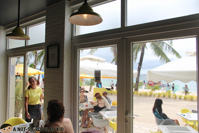 The view of Boracay Beach from The Sunny Side Cafe