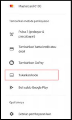 Cara Redeem Voucher Google Play