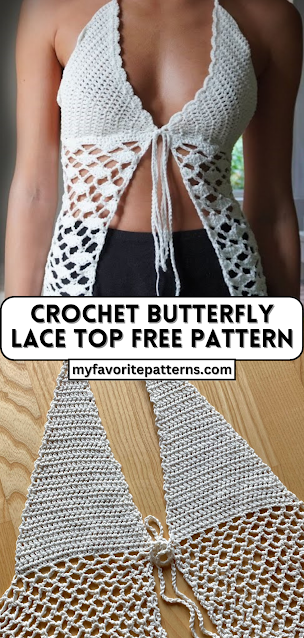 Crochet Butterfly Lace Top Tutorial
