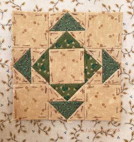 Dear Jane Quilt - Block A5 - Cathie's Campfire