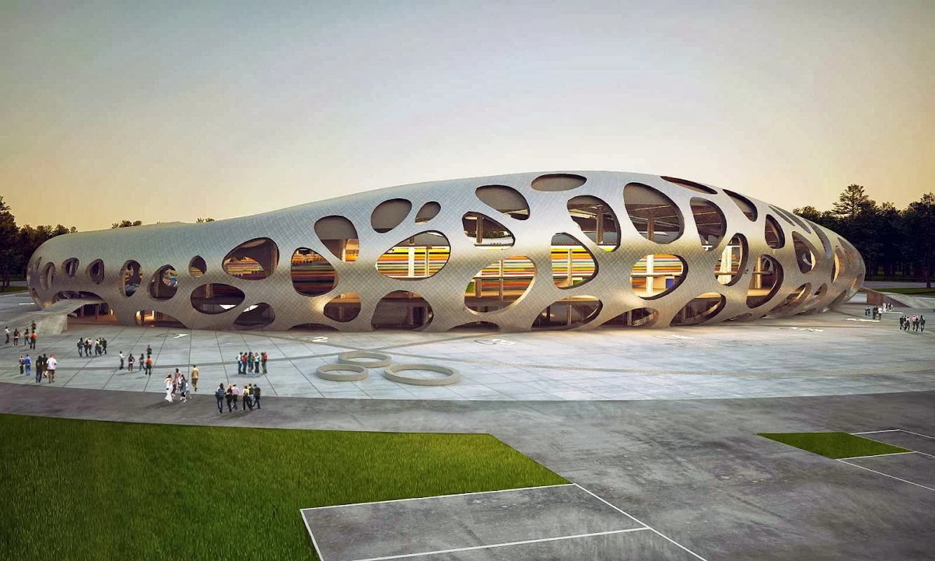 Borisov Football Stadium by Ofis Architects