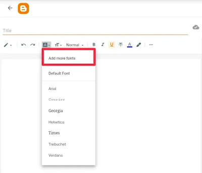 How to add custom font to your blogger ?