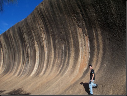 Surfing the wave rock Surfing the wave rock
