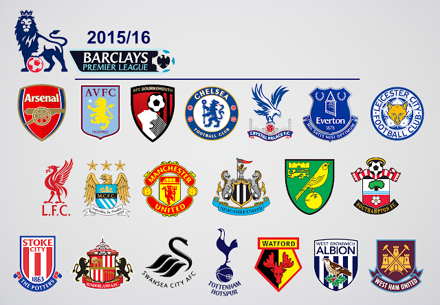 Les clubs de Premier League pour cette saison 2015/16
