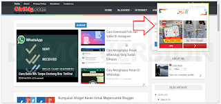 Cara Membuat iklan Melayang Dengan Tombol Close Di Blogger