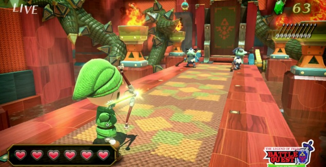 Screenshot of Nintendo Land attraction The Legend of Zelda: Battle Quest