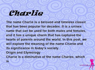 meaning of the name "Charlie"