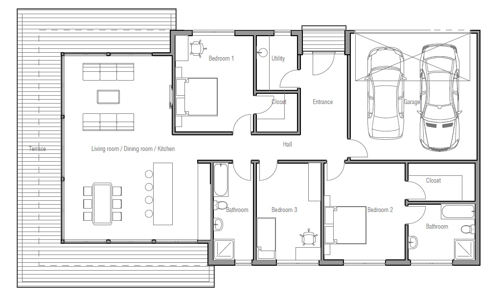 Contemporary House  Plans 