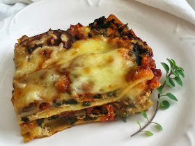 vegetarian mushroom lasagne