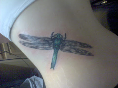 dragonflies tattoo. Beautiful big dragonfly tattoo