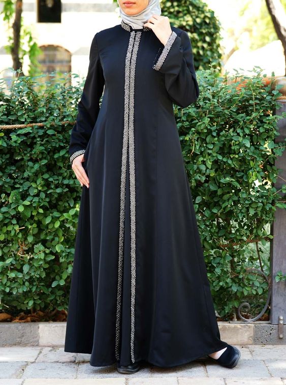 20 Model  Baju  Muslim Gamis Abaya  Terpopuler 2021  Mesin Jahit