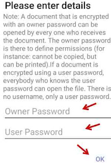 pdf file me password kaise lagaye app android