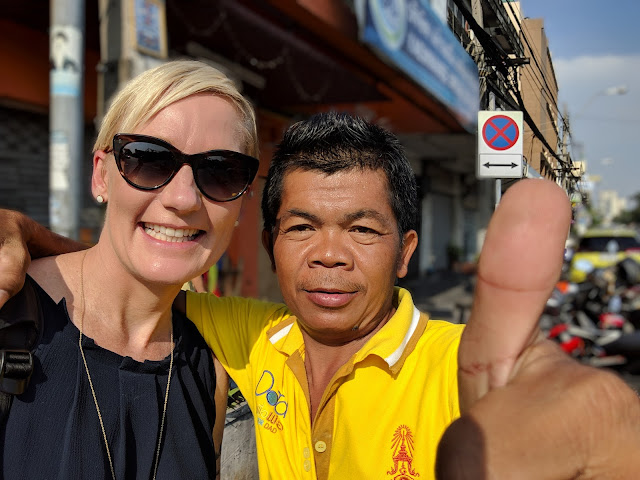 Selfie with a local in Bangkok, Thailand