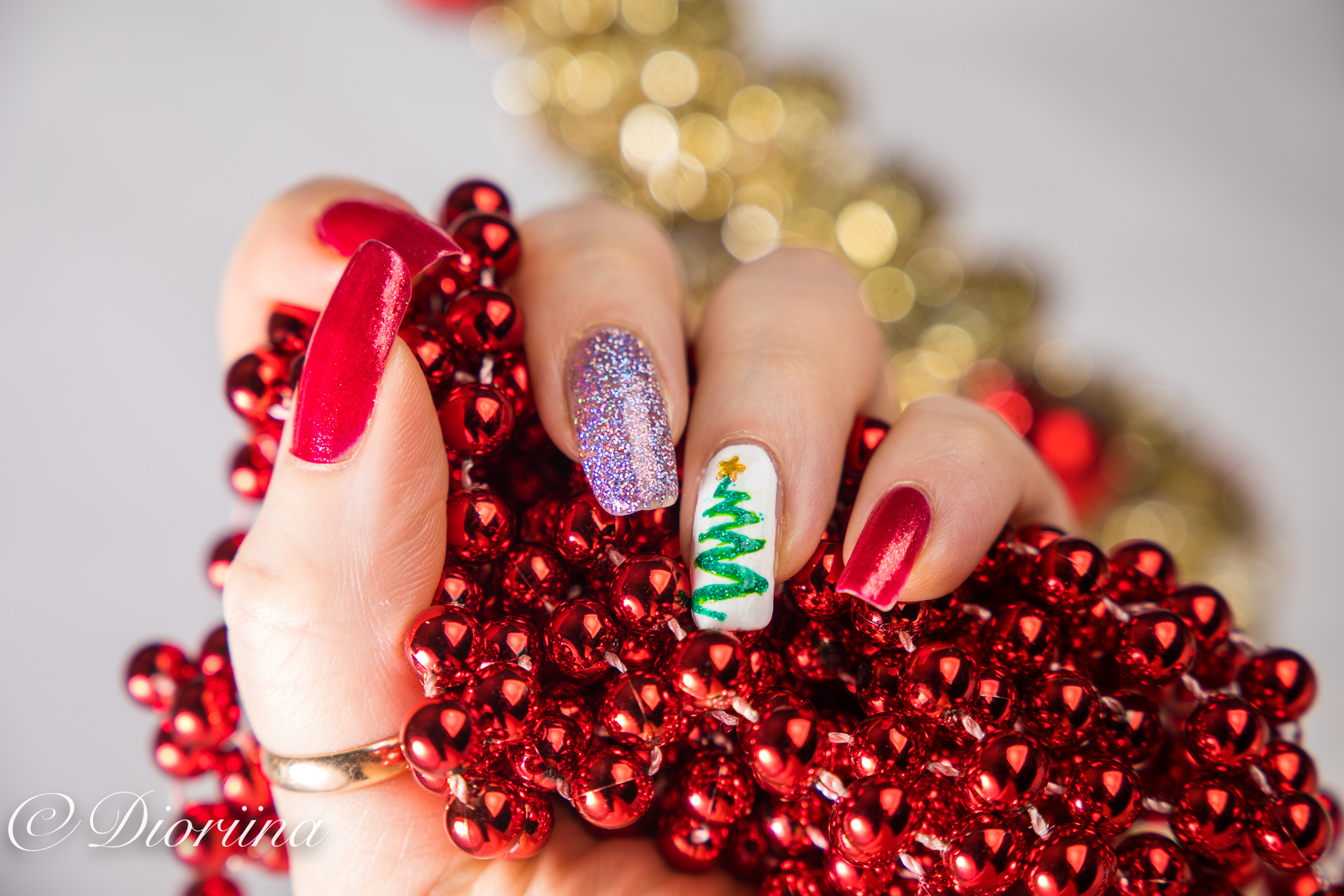 christmas tree nails