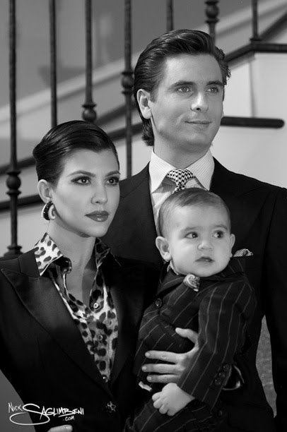 My absolute favorite look of the family's portrait is Kourtney 