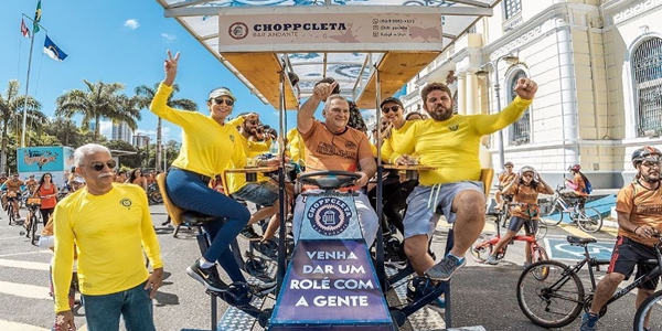 Recife Antigo: Choppcleta une pedalada e chopp gelado